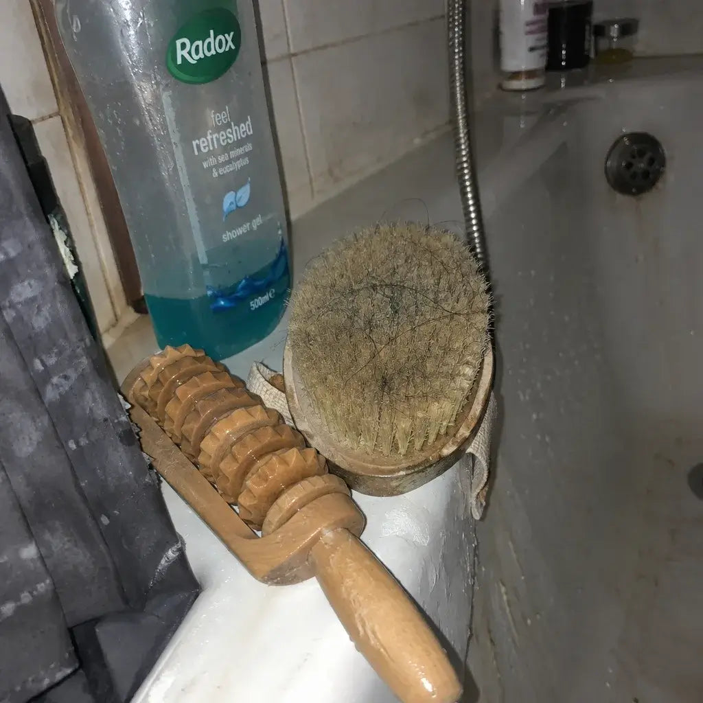 Wood therapy kit and dry brush